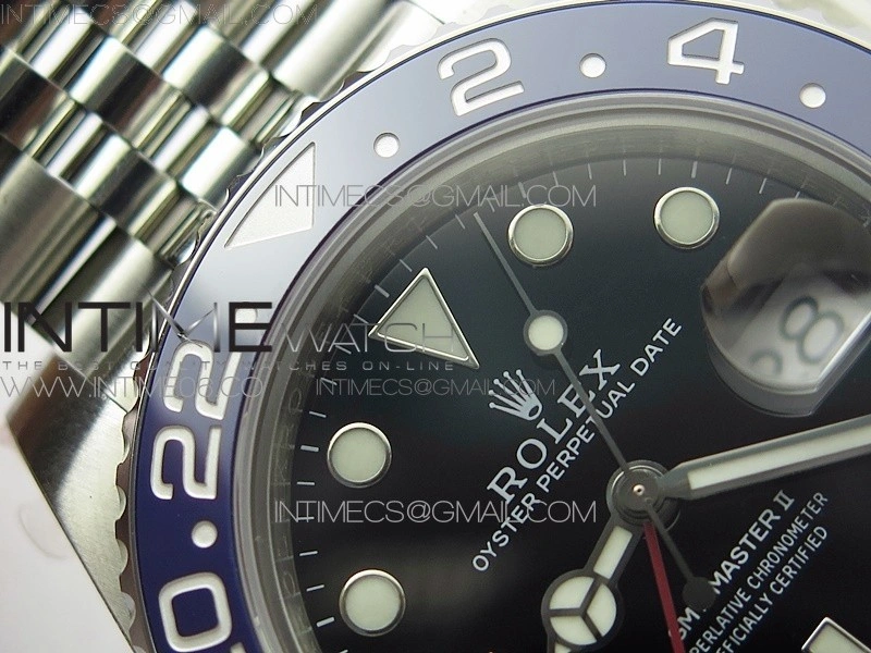 GMT Master II 126710 BLRO Red Blue 904L SS BP 1:1 Best Edition on Jubilee Bracelet VR3285 CHS