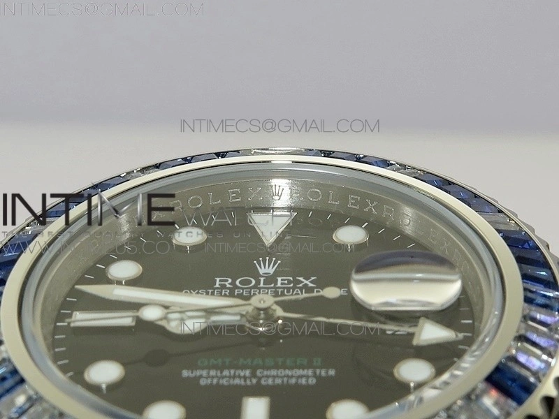 GMT Master II 126710 White Blue T Crystal BP Best Edition Black Dial On SS Bracelet 3186 CHS