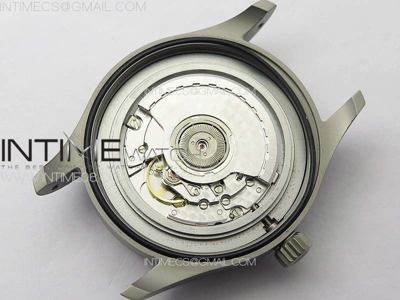 Mark XVIII IW327006 Titanium M+F 1:1 Best Edition Black Dial on Brown Leather Strap A2892