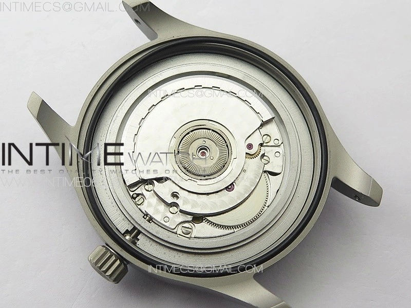 Mark XVIII IW327006 Titanium M+F 1:1 Best Edition Black Dial on Brown Leather Strap A2892
