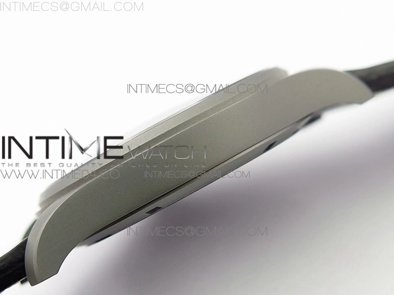 Mark XVIII IW327006 Titanium M+F 1:1 Best Edition Black Dial on Brown Leather Strap A2892