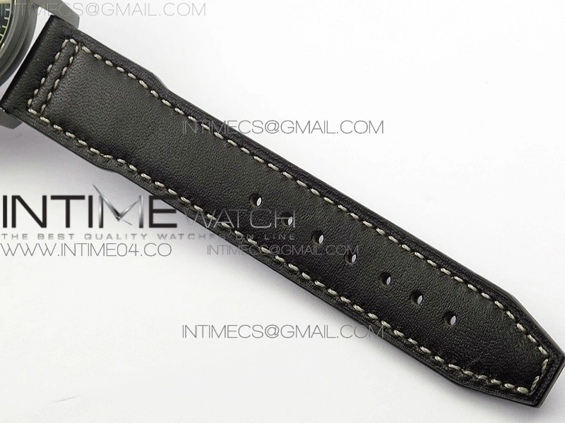 Mark XVIII IW327006 Titanium M+F 1:1 Best Edition Black Dial on Brown Leather Strap A2892
