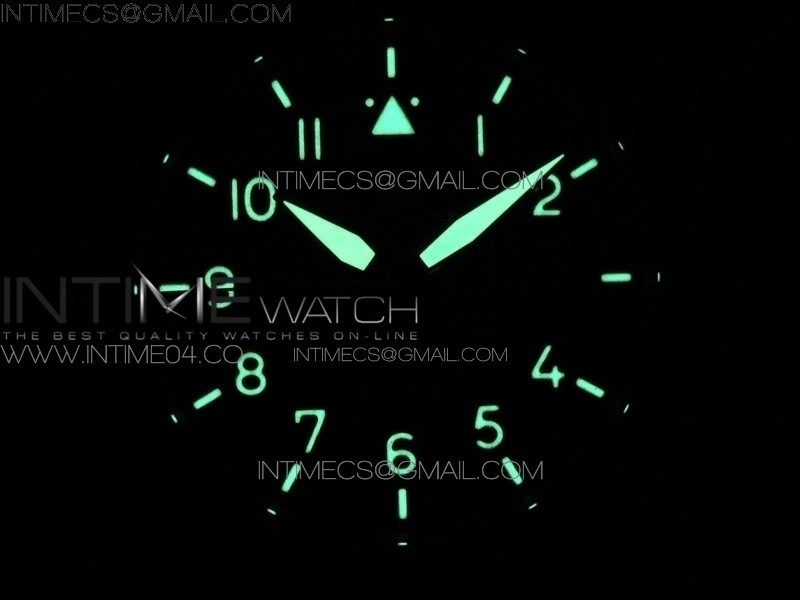Mark XVIII IW327006 Titanium M+F 1:1 Best Edition Black Dial on Brown Leather Strap A2892