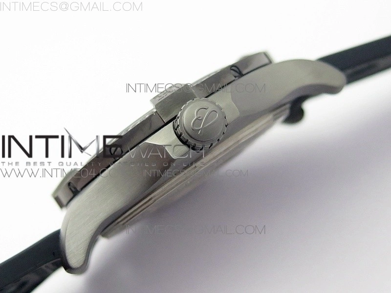 AVENGER BLACKBIRD V17311 Ti DLC 1:1 Best Edition Black Dial Diamonds Bezel on Nylon Strap A2824