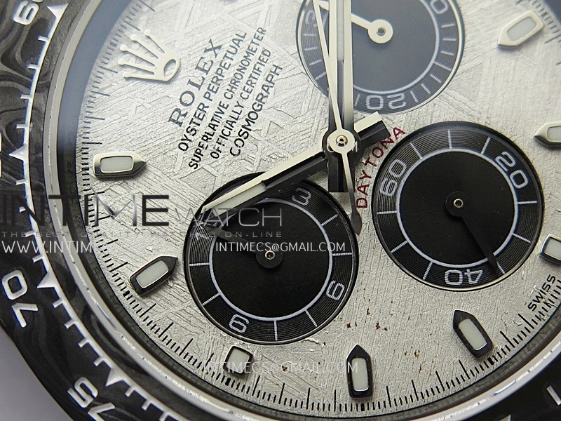 Daytona DIW Black Carbon SONIC 1:1 Best Edition Meteorite Dial on Black Nylon Strap SA4130
