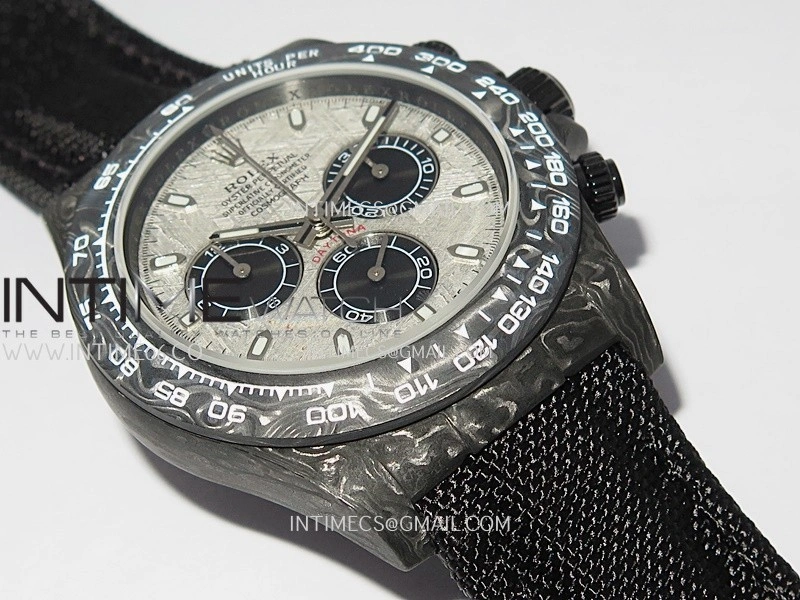Daytona DIW Black Carbon SONIC 1:1 Best Edition Meteorite Dial on Black Nylon Strap SA4130