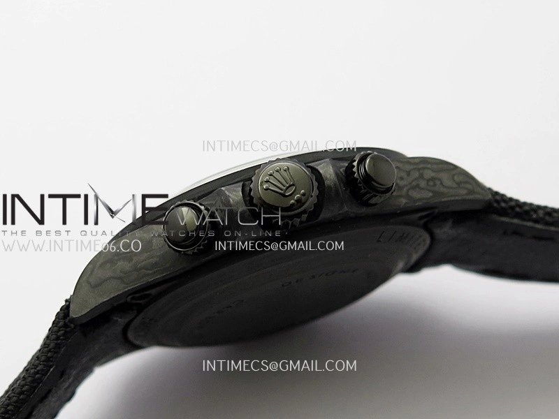 Daytona DIW Black Carbon SONIC 1:1 Best Edition Meteorite Dial on Black Nylon Strap SA4130