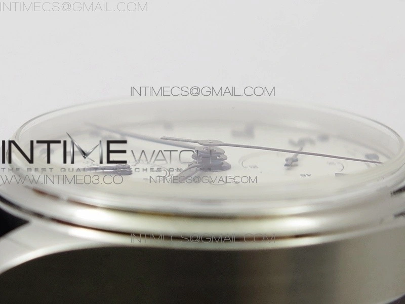 Portugieser Chrono Classic 42 IW390406 ZF 1:1 Best Edition White dial blue markers on Black Leather Strap A7750
