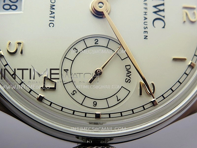Portugieser IW501701 42mm SS APSF 1:1 Best Edition White Dial RG Marker On SS Bracelet A52010