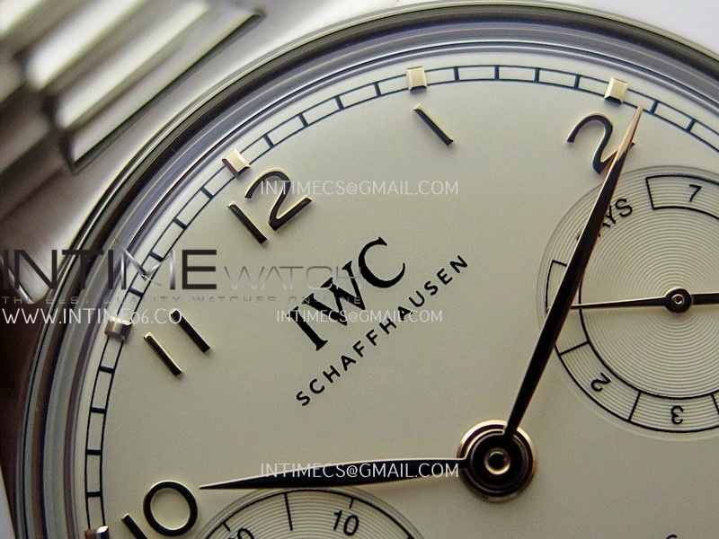Portugieser IW501701 42mm SS APSF 1:1 Best Edition White Dial RG Marker On SS Bracelet A52010