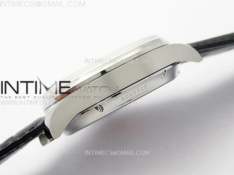 Portuguese IW503301 Real PR SS APSF 1:1 Best Edition Gray Dial On Black Leather Strap A52010