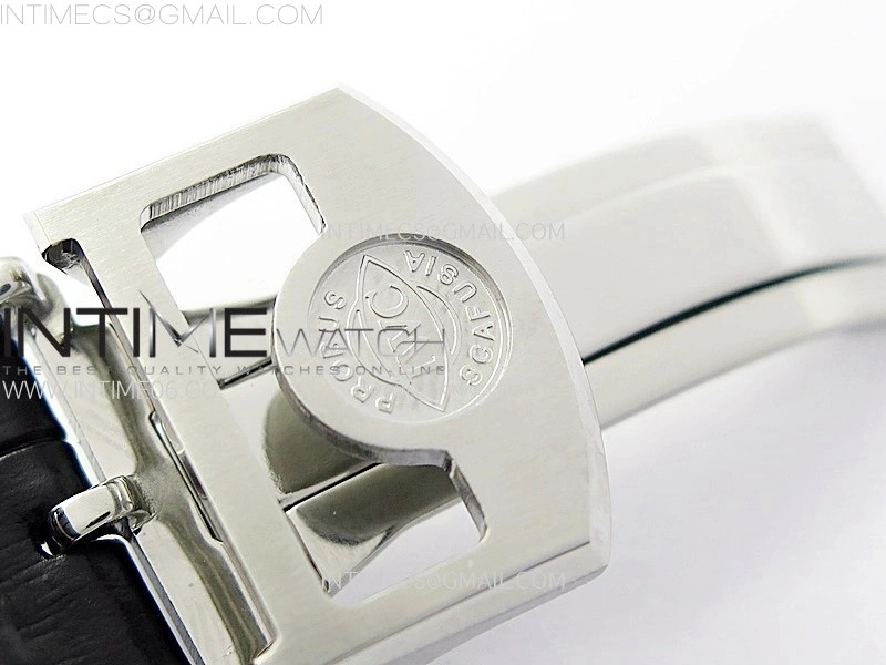 Portuguese IW503301 Real PR SS APSF 1:1 Best Edition Gray Dial On Black Leather Strap A52010
