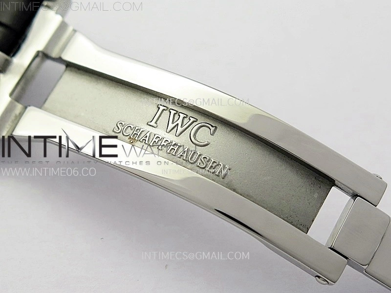 Portuguese IW503301 Real PR SS APSF 1:1 Best Edition Gray Dial On Black Leather Strap A52010