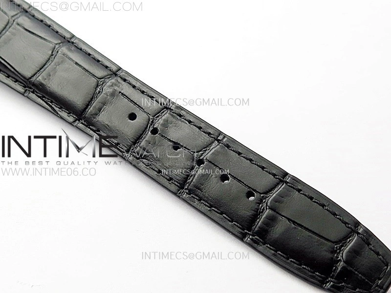 Portuguese IW503301 Real PR SS APSF 1:1 Best Edition Gray Dial On Black Leather Strap A52010