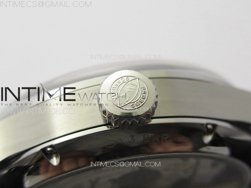 Portuguese IW503401 Real PR SS APSF 1:1 Best Edition Blue Dial On Black Leather Strap A52610