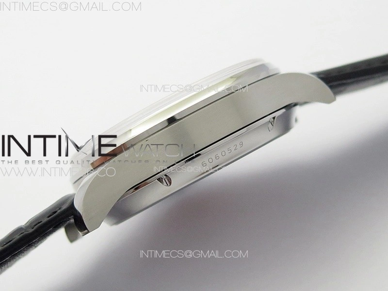 Portuguese IW503401 Real PR SS APSF 1:1 Best Edition Blue Dial On Black Leather Strap A52610