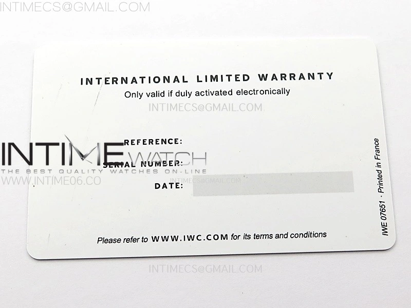 IWC New Version Box and Papers 1:1 Best Edition