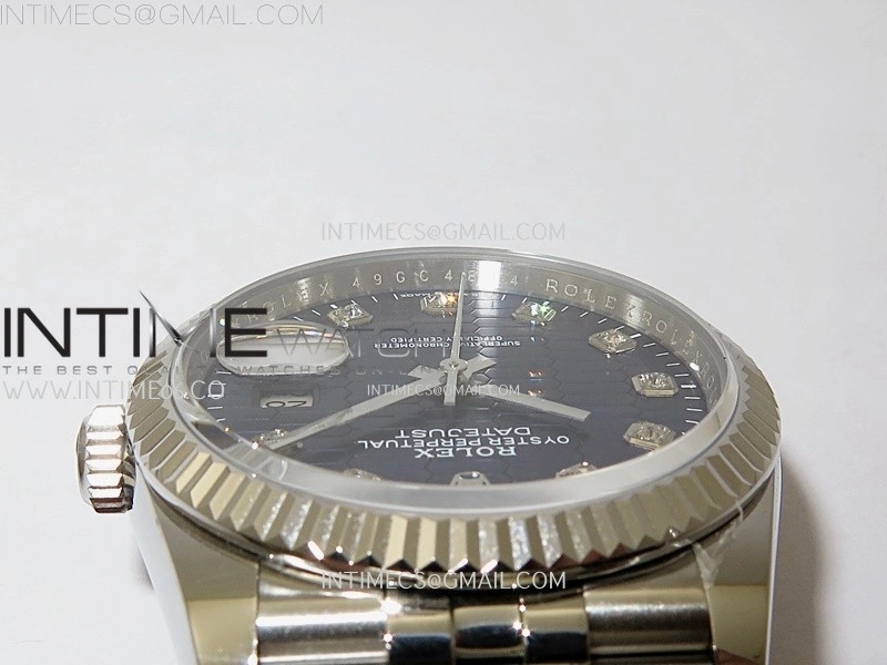 DateJust 126234 904L SS JDF 1:1 Best Edition Blue Fluted Dial Diamond Markers on Jubilee 904L SS Bracelet