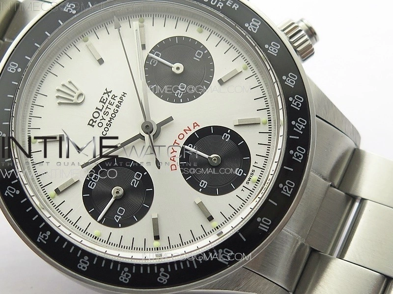 Daytona 6263 SS JKF Best Edition Silver Black Dial Black Tachymeter Bezel on SS Bracelet Venus 75