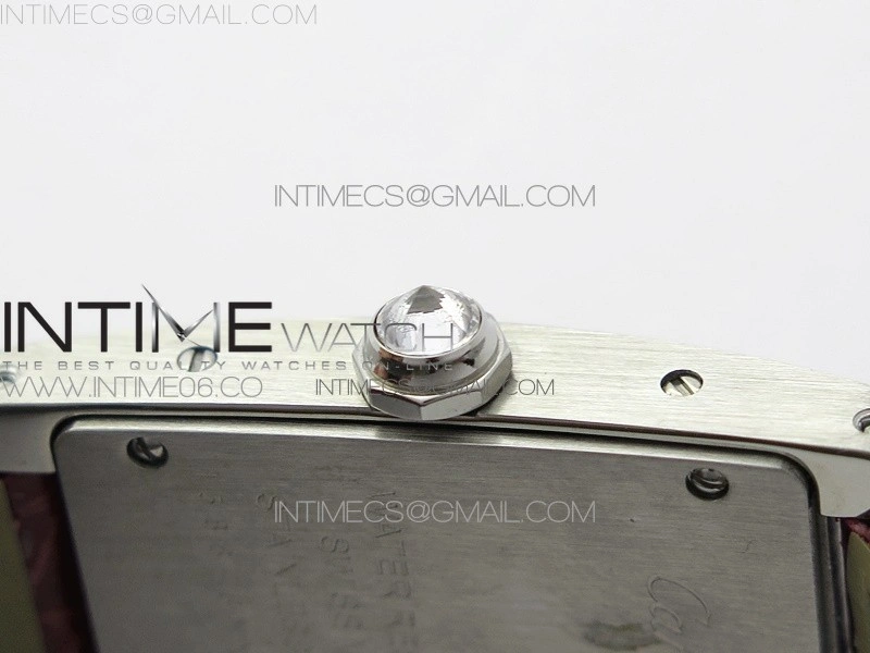 Tank WJTA0029 29mm 8848F Crystal Bezel SS Silver Dial on Pink Croco Strap Ronda Quartz