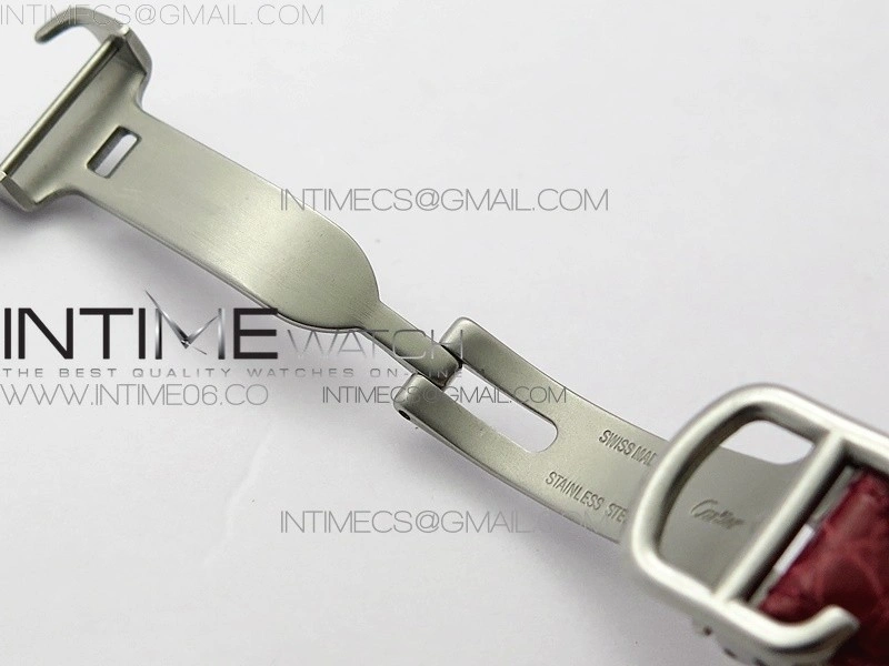 Tank WJTA0029 29mm 8848F Crystal Bezel SS Silver Dial on Pink Croco Strap Ronda Quartz