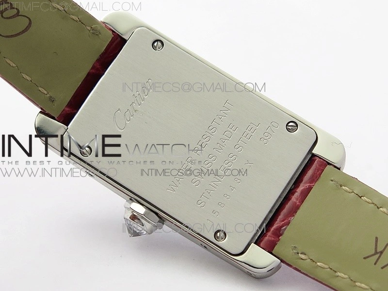 Tank WJTA0029 29mm 8848F Crystal Bezel SS Silver Dial on Pink Croco Strap Ronda Quartz