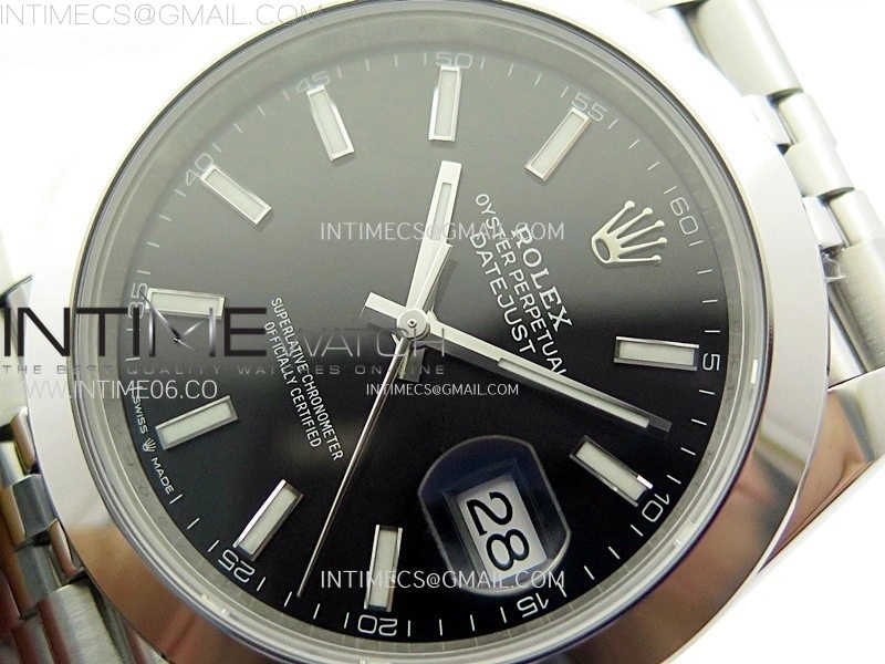 DateJust 41 126300 904L SS VSF 1:1 Best Edition Black Dial on Jubilee Bracelet VS3235