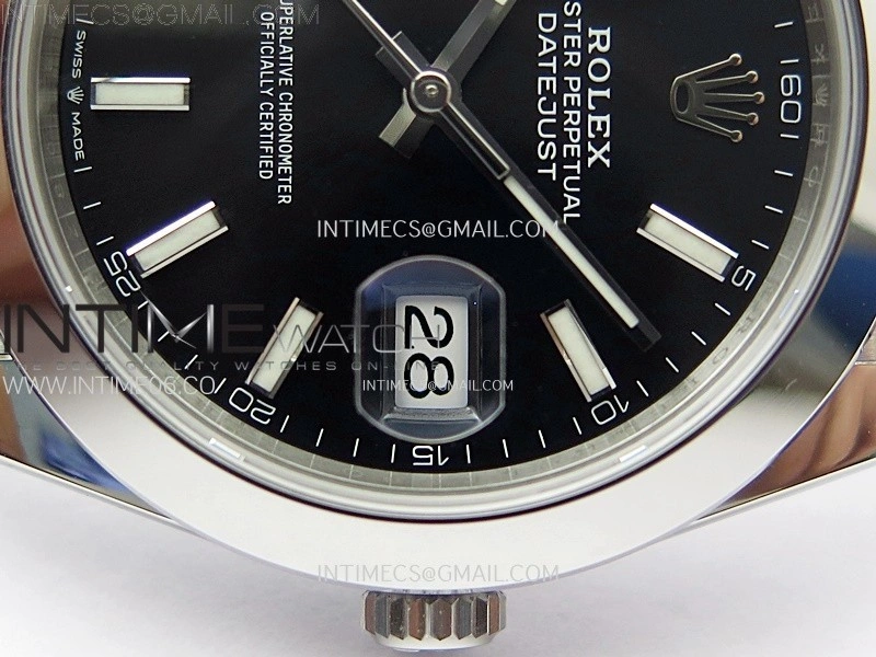 DateJust 41 126300 904L SS VSF 1:1 Best Edition Black Dial on Jubilee Bracelet VS3235
