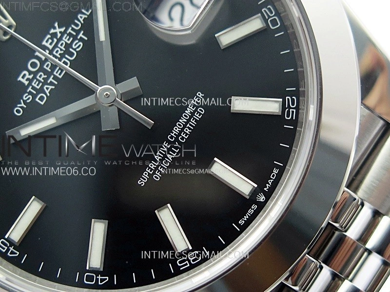 DateJust 41 126300 904L SS VSF 1:1 Best Edition Black Dial on Jubilee Bracelet VS3235