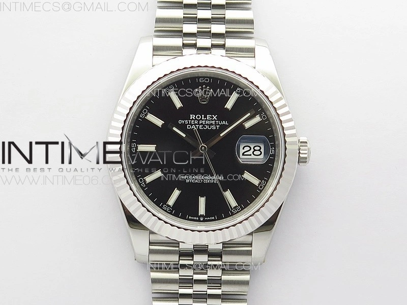 DateJust 41 126334 904L SS VSF 1:1 Best Edition Black Dial on Jubilee Bracelet VS3235