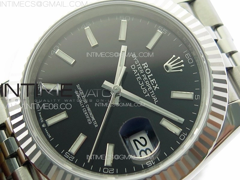 DateJust 41 126334 904L SS VSF 1:1 Best Edition Black Dial on Jubilee Bracelet VS3235