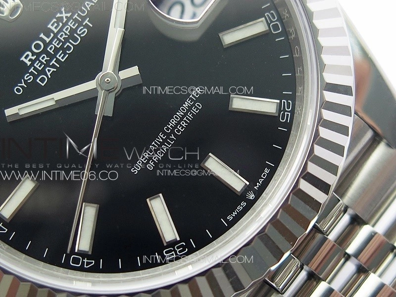 DateJust 41 126334 904L SS VSF 1:1 Best Edition Black Dial on Jubilee Bracelet VS3235