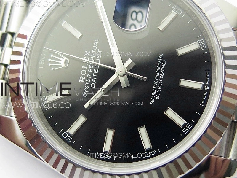 DateJust 41 126334 904L SS VSF 1:1 Best Edition Black Dial on Jubilee Bracelet VS3235
