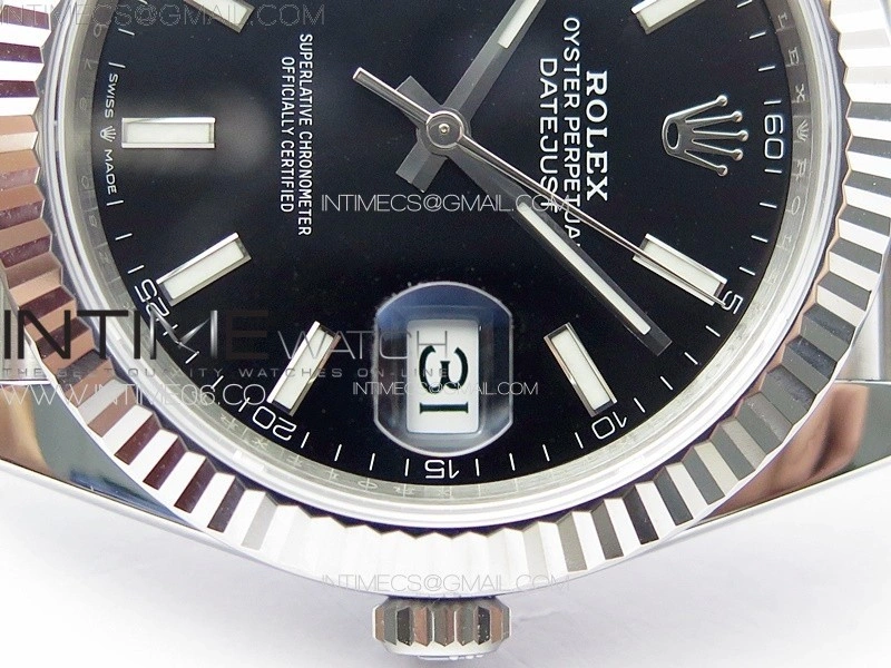DateJust 41 126334 904L SS VSF 1:1 Best Edition Black Dial on Jubilee Bracelet VS3235
