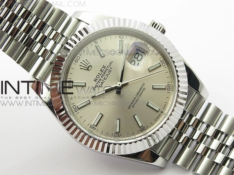DateJust 41 126334 SS BP 1:1 Best Edition New Version Silver Dial on Jubilee Bracelet