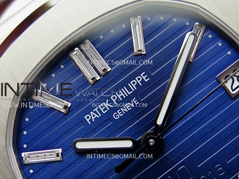 Nautilus 5711 3KF 1:1 Best Edition 40th Anniversary Blue Dial on SS Bracelet A324 Super Clone V2