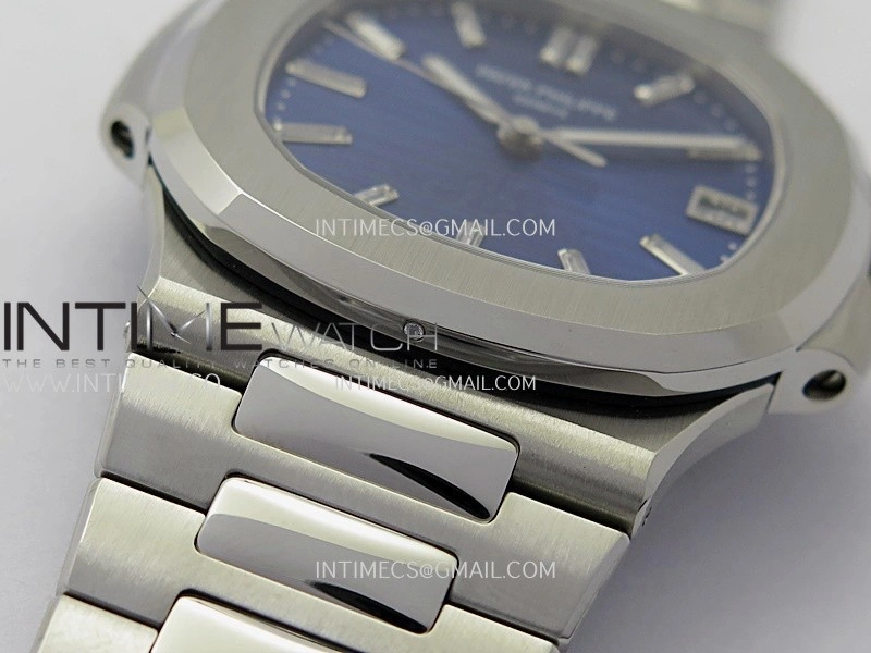 Nautilus 5711 3KF 1:1 Best Edition 40th Anniversary Blue Dial on SS Bracelet A324 Super Clone V2
