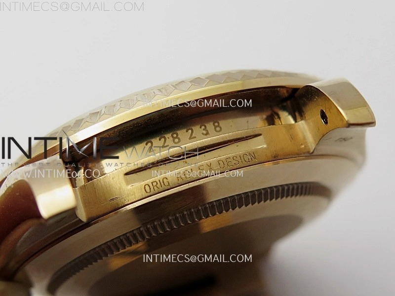 Day Date 228235 40mm RG KF 1:1 Best Edition Gray Ombre Dial Roman Markers On RG President Bracelet SA3255