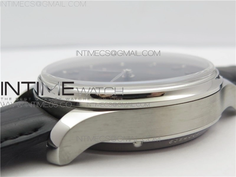 PORTUGUESE REAL PR REAL ANNUAL CALENDAR IW503502 AZF 1:1 BEST EDITION BLACK DIAL ON BLACK LEATHER STRAP A52010