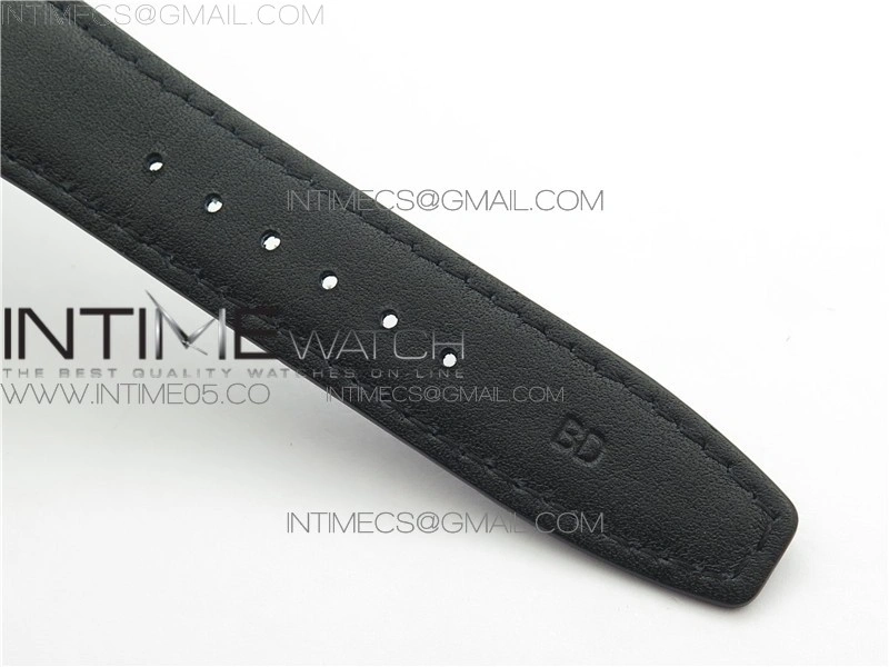 PORTUGUESE REAL PR REAL ANNUAL CALENDAR IW503502 AZF 1:1 BEST EDITION BLACK DIAL ON BLACK LEATHER STRAP A52010