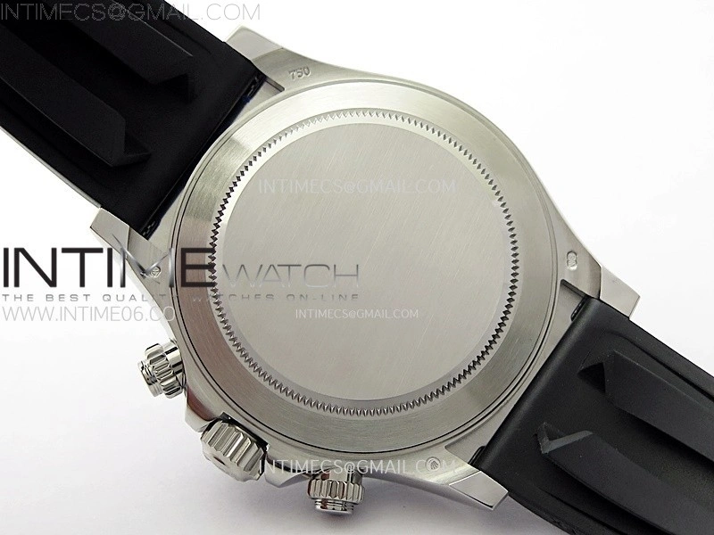 Daytona 116519 904L SS APSF 1:1 Best Edition Black Dial Diamonds Markers on Oysterflex Strap SH4130