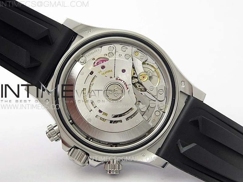 Daytona 116519 904L SS APSF 1:1 Best Edition Black Dial Diamonds Markers on Oysterflex Strap SH4130