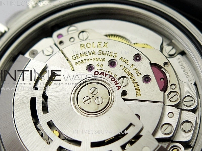 Daytona 116519 904L SS APSF 1:1 Best Edition Black Dial Diamonds Markers on Oysterflex Strap SH4130