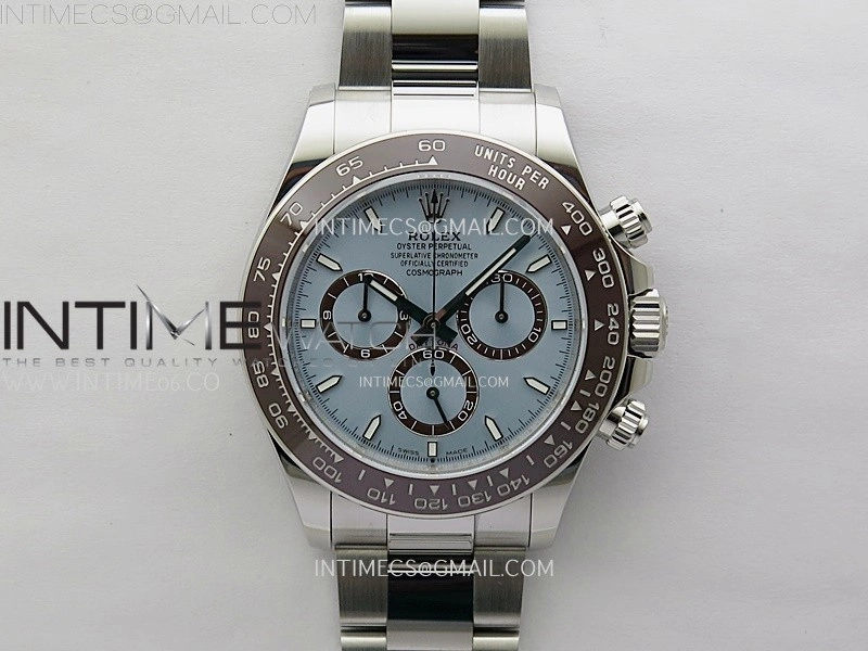 Daytona 126506 904L SS APSF 1:1 Best Edition Ice Blue Dial Sticks Markers on 904L SS Braclet SH4131