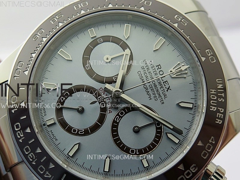 Daytona 126506 904L SS APSF 1:1 Best Edition Ice Blue Dial Sticks Markers on 904L SS Braclet SH4131
