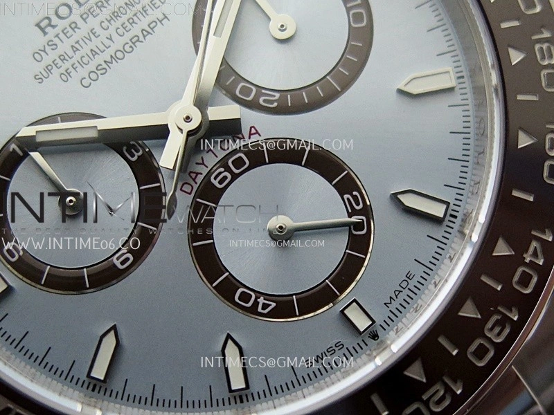 Daytona 126506 904L SS APSF 1:1 Best Edition Ice Blue Dial Sticks Markers on 904L SS Braclet SH4131