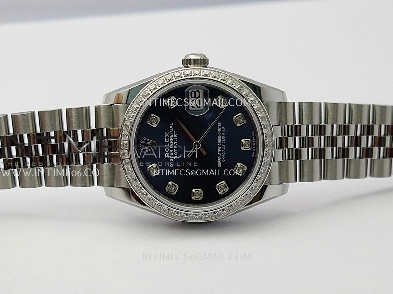 DateJust 31mm 904L SS AR+F Best Edition Blue Dial Diamond Marker On 904L SS Jubilee Bracelet A2236