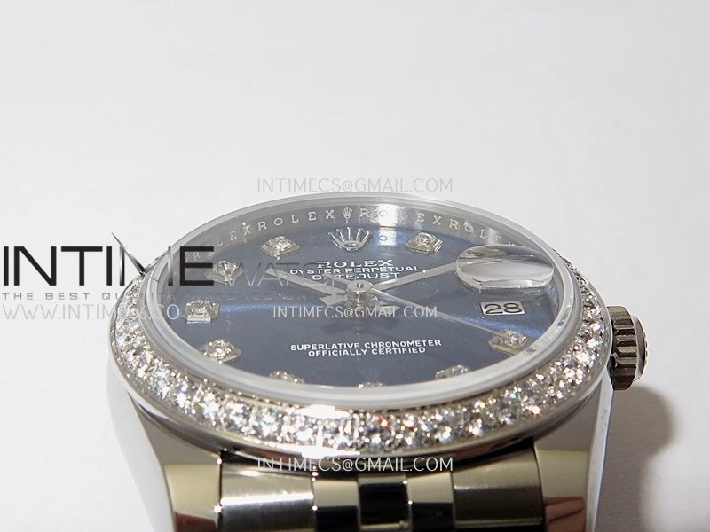 DateJust 31mm 904L SS AR+F Best Edition Blue Dial Diamond Marker On 904L SS Jubilee Bracelet A2236