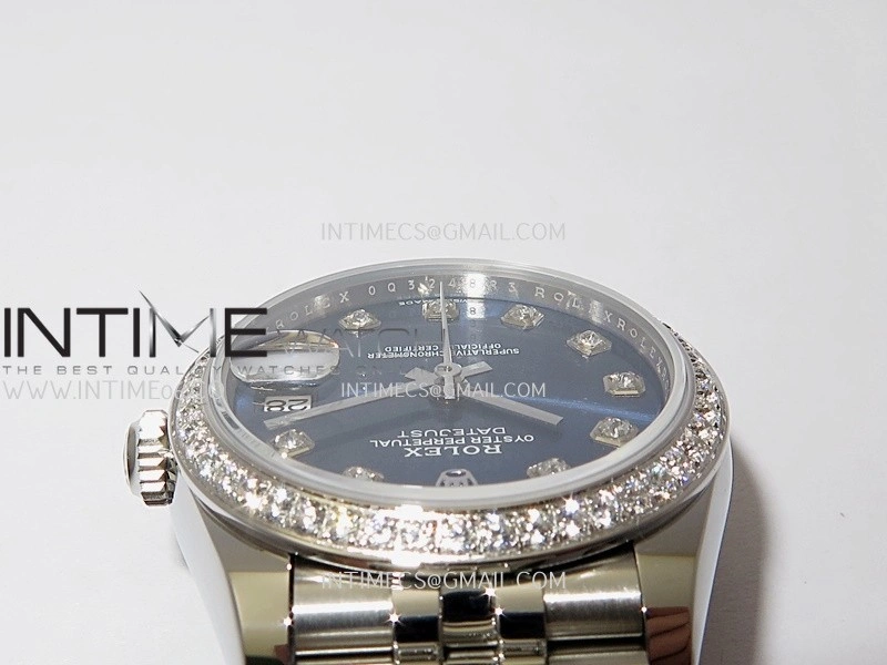 DateJust 31mm 904L SS AR+F Best Edition Blue Dial Diamond Marker On 904L SS Jubilee Bracelet A2236