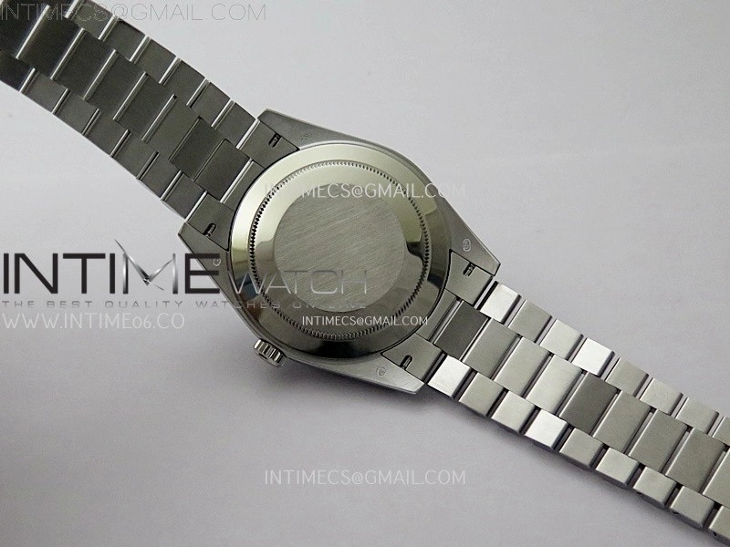 Day Date 228238 40mm 904L SS Bezel QF Gain Weight Blue Dial T Dia Markers on SS President Bracelet A2836